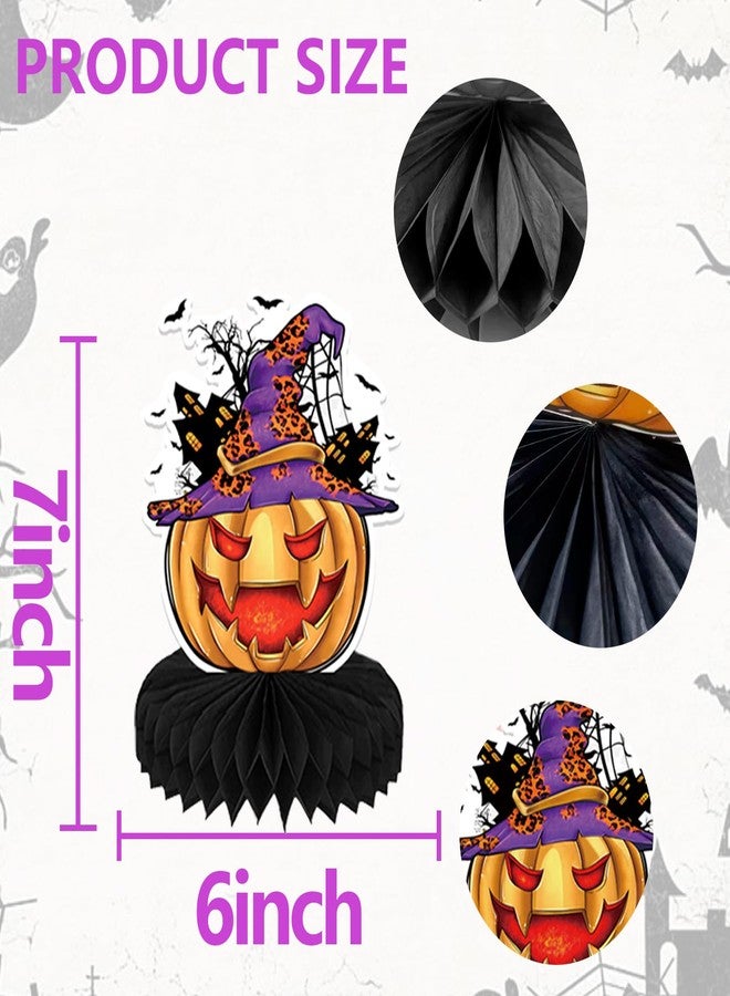CUUSNNY 9 Pack Halloween Party Decorations Honeycomb Centerpiece,Halloween Table Toppers Halloween Table Centerpieces for Halloween Birthday Party Decor - Image 2