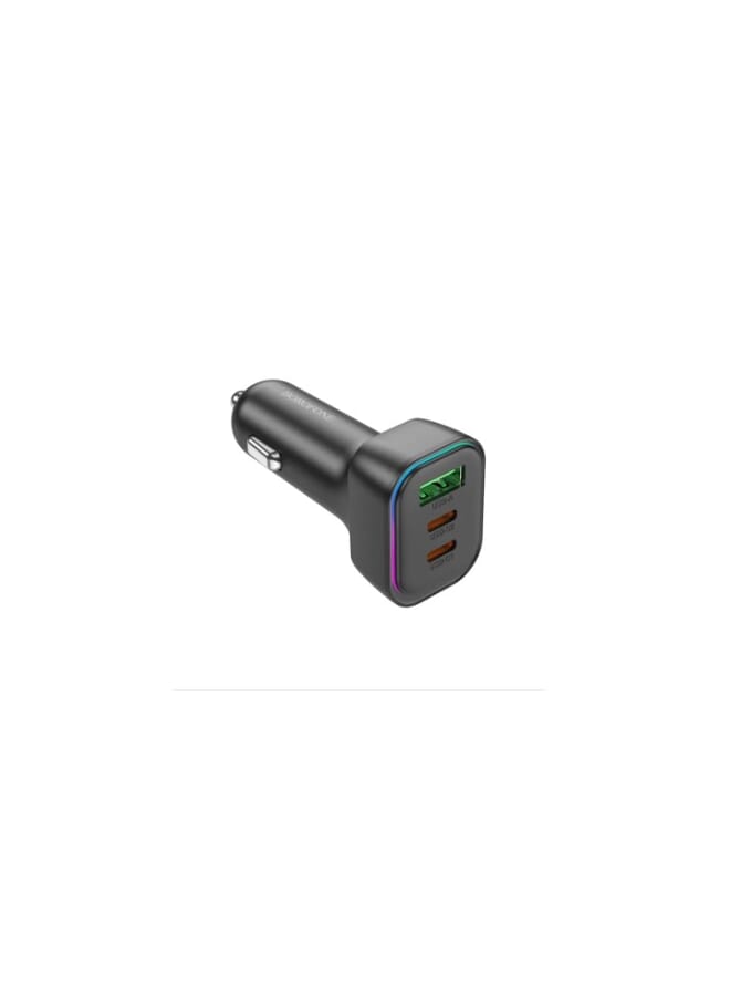 BOROFONE BZ28C PD60W Car Charger 3.0 Fast Charging 2 Type C+ 1USB Port Car Charger Adapter - Image 2