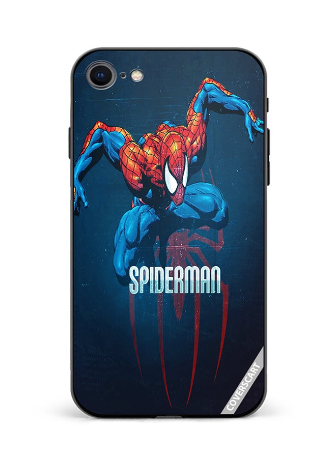 COVERSCART Protective Case Cover For Apple iPhone SE 2022 Spiderman Design Multicolour