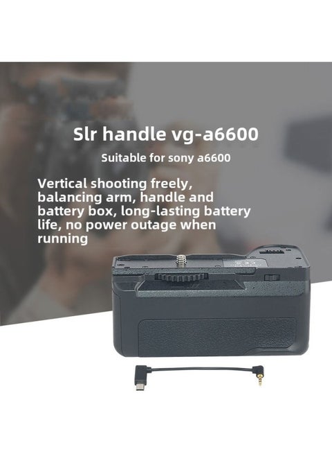 SLR Handle A6600 For Sony A6600 Micro Single SLR Camera Handle Battery Box-Color:A6600 Rc With Remote Control
