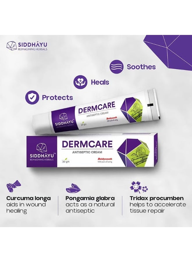 SIDDHAYU Dermcare Antiseptic Cream For Wounds & Burns 30gm - Image 5
