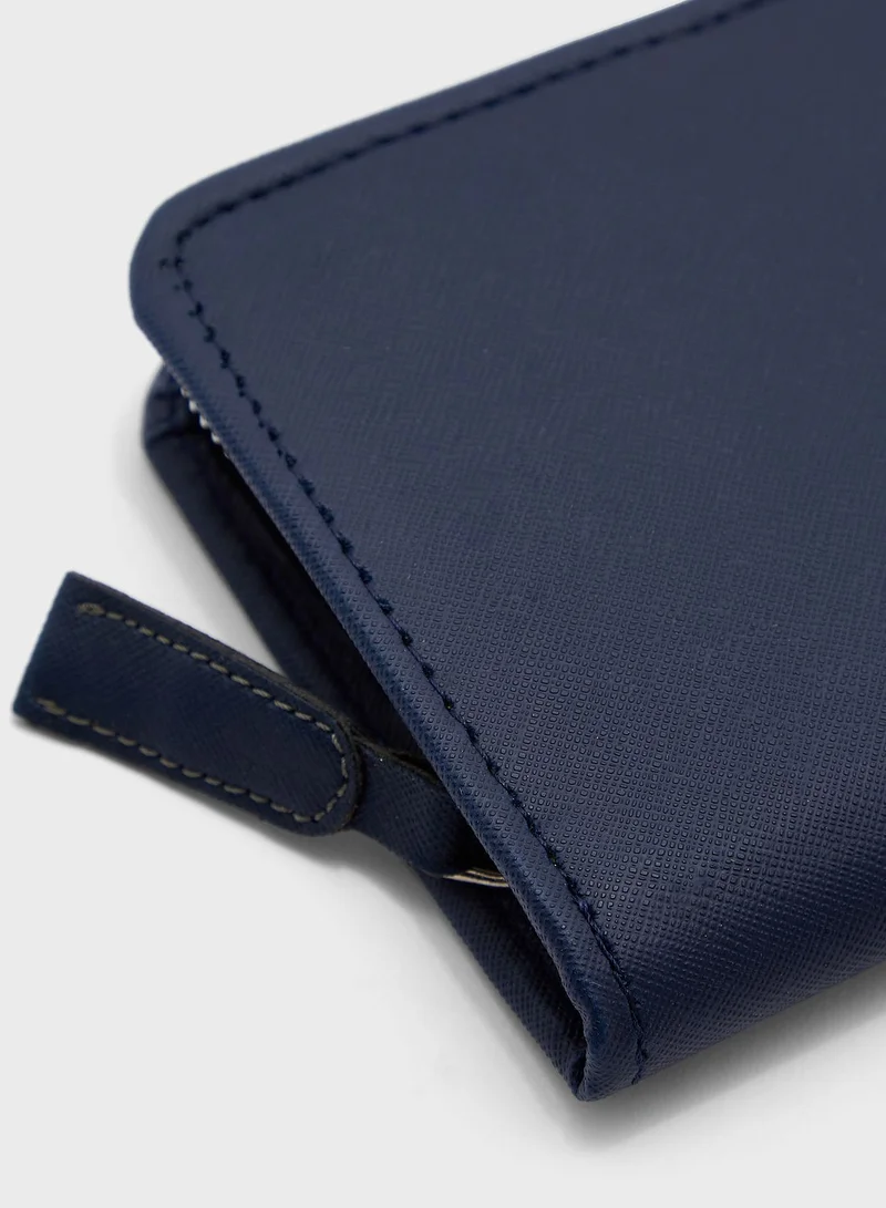 Robert Wood Dual Compartment Safiano Travel Wallet