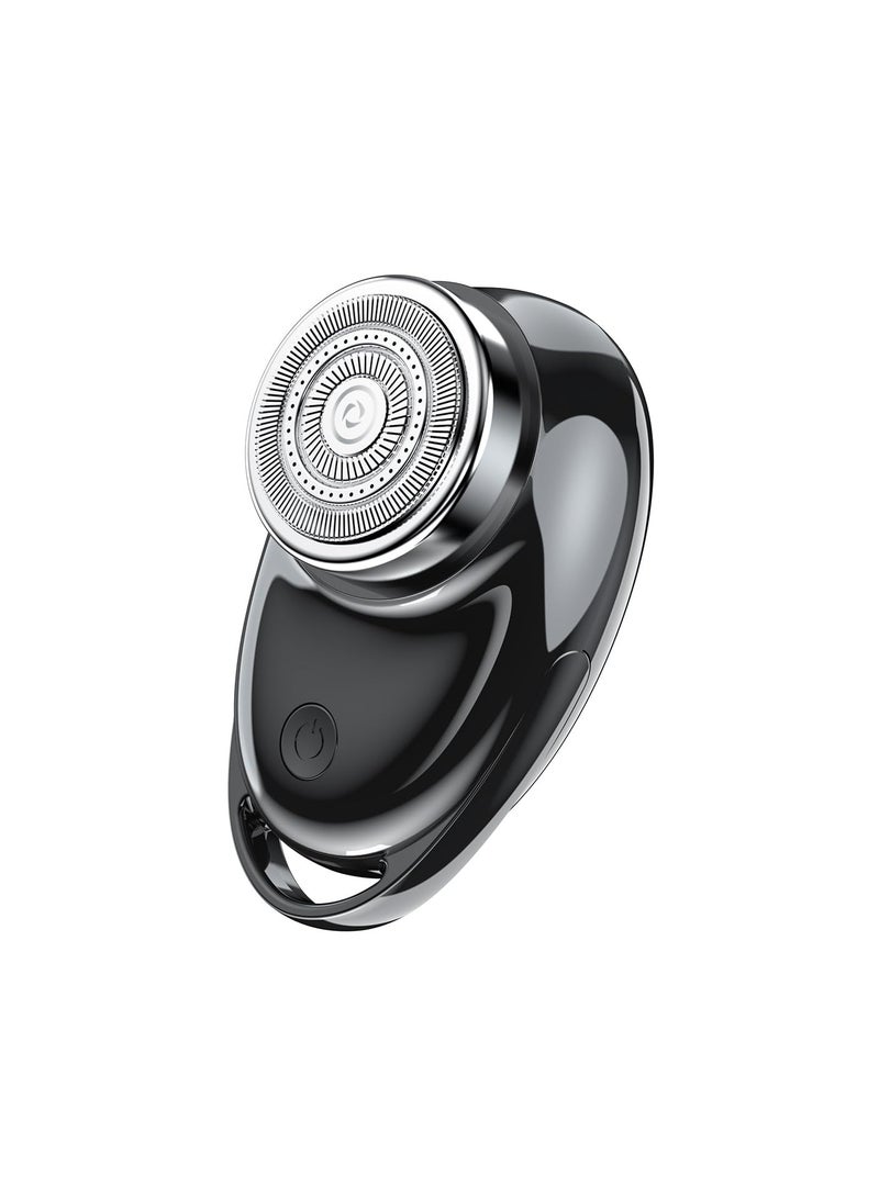 Portable Mini Electric Shaver for Men, IPX6 Waterproof Travel Razor, Compact Rotary Design for Home and Car Use, Perfect for On-the-Go Grooming - Image 1