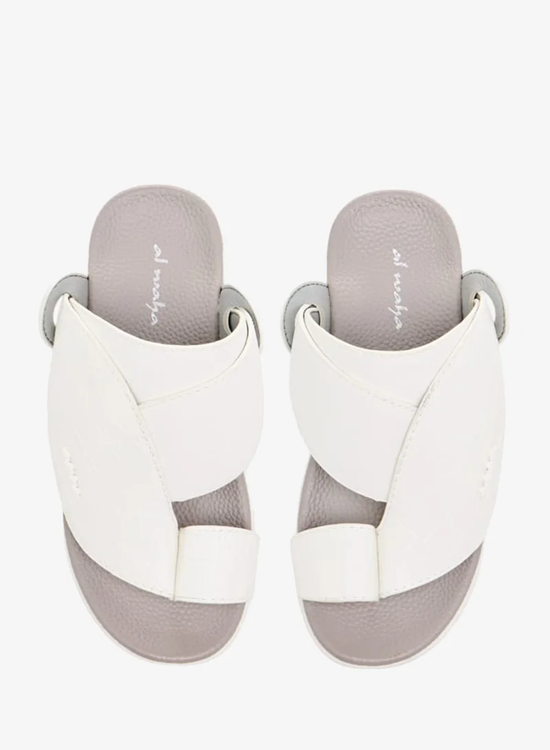 Al Waha Boys Textured Slip-On Arabic Sandals with Toe Loop Detail Ramadan Collection