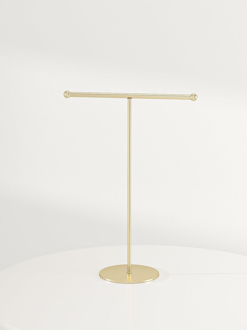 Julysky Necklace Holder,Necklace Organizer for Women,Jewelry Stand,Necklace Display Stand for Selling,Necklace and Bracelet Hanger (Golden) - Image 5