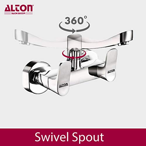 ALTON ARA19060 Brass Sink Mixer with Swivel Spout, Chrome Finish - Image 4