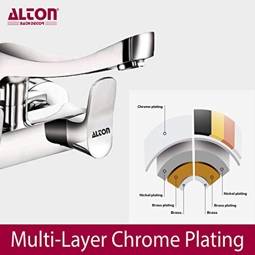 ALTON ARA19060 Brass Sink Mixer with Swivel Spout, Chrome Finish - Image 5
