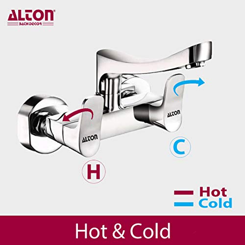ALTON ARA19060 Brass Sink Mixer with Swivel Spout, Chrome Finish - Image 3