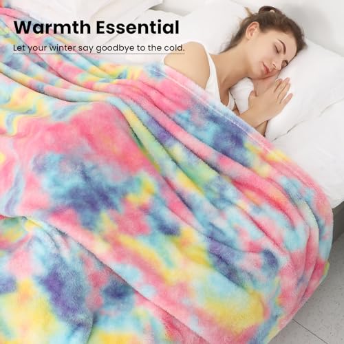 obinsm Fleece Throw Blanket Cozy Soft Lightweight Throw Blankets Warm Plush Colorfull fall blankets and throws Couch Sofa Bed Camping Travel Picnic Outdoor Blanket Bedding Kid Baby Boys Girls Adults 40x50 in - Image 4