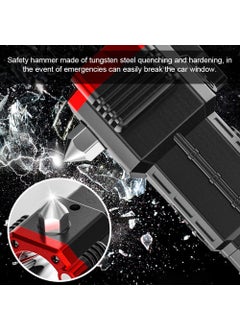 Vinsh Enterprise VINSH ENTERPRISE Torch Lights Rechargeable High Power Long Distance Led Flash Light Battery USB Charger Power Bank with Car Emergency Glass Hammer Waterproof Car Seat Belt Cutter Camping Travelling  - Image 3