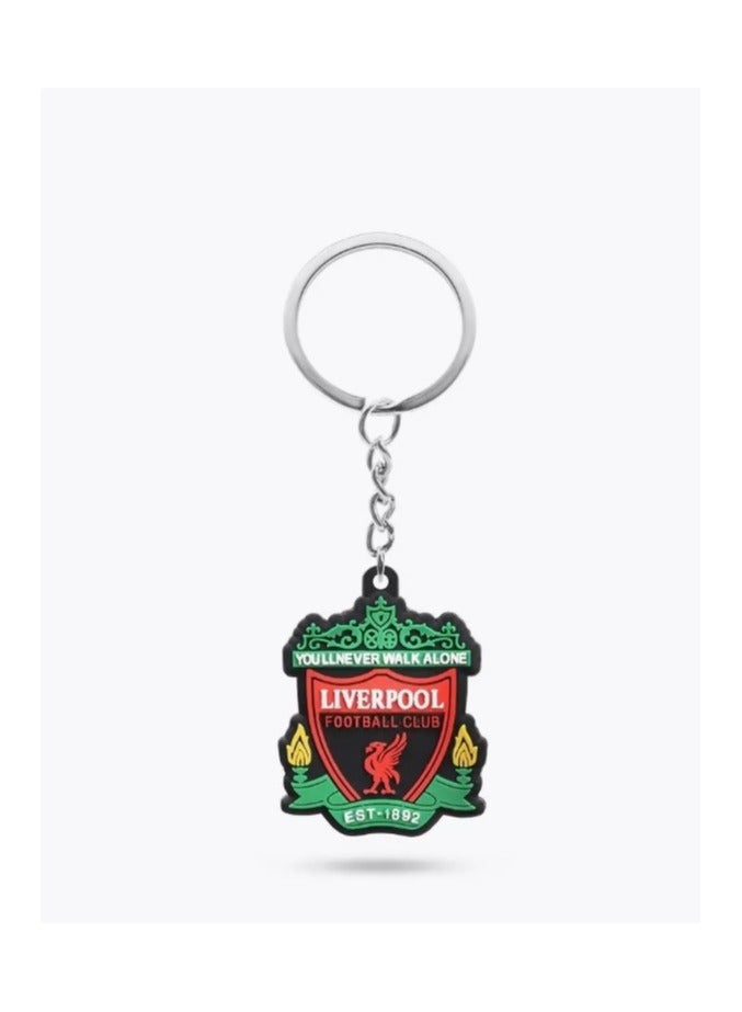 MARIO DRAFTS Liverpool Football Club Official Logo Keychain, PVC Material, Red and Green - Image 4