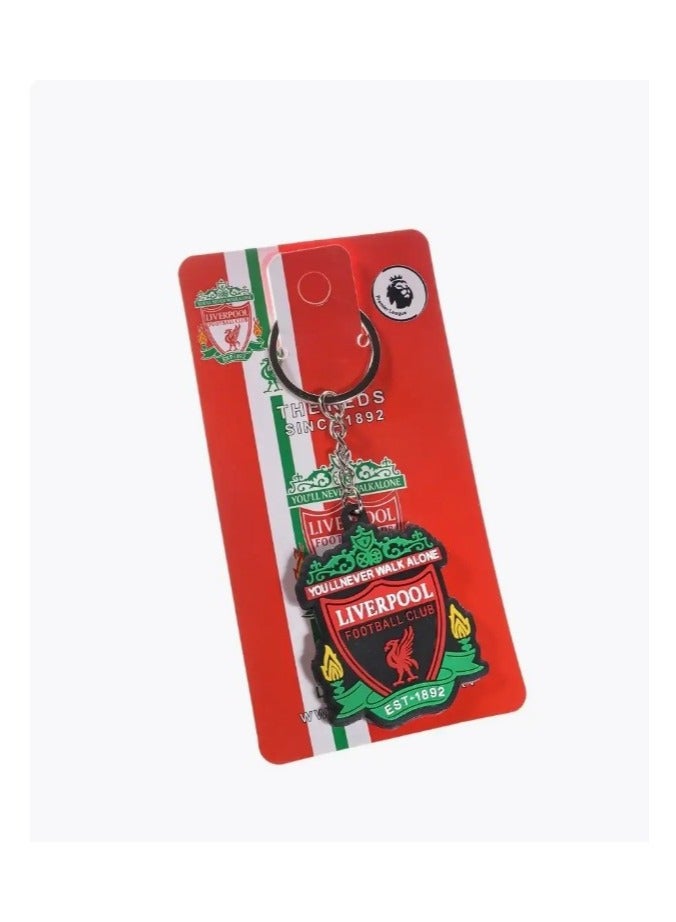 MARIO DRAFTS Liverpool Football Club Official Logo Keychain, PVC Material, Red and Green - Image 5
