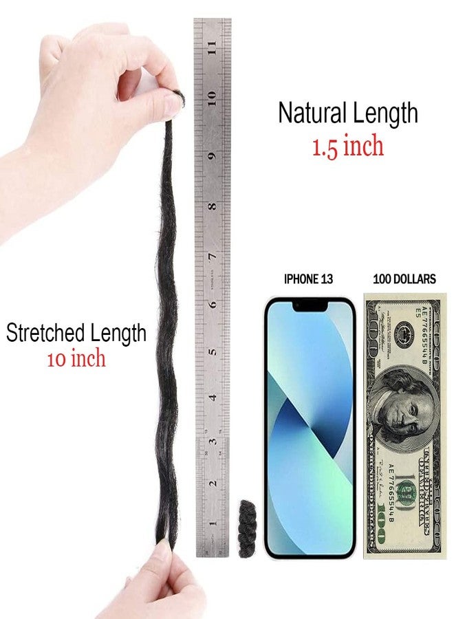 MIMAN 3 Packs 10 Inch Short Curly Crochet Hair for Black Women 12MM Crochet Braids Synthetic Braiding Hair Extensions for Women DIY Mohawk Afro Braided Hairstyle (Natural Black #1B) - Image 3