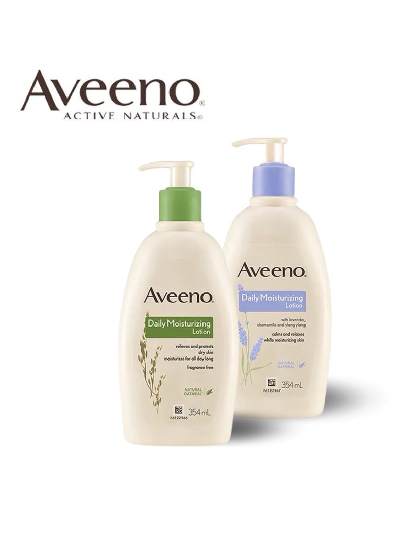 Aveeno Soothing and Calming Body Lotion for Normal Skin +Moisturizing Lotion, Fragrance Free 354 ml - Image 1