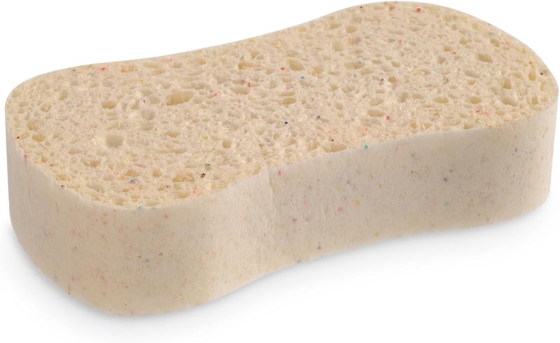 Calypso Active Peeling Exfoliating Sponge Light Natural Sponge with Micro Particles for Daily Bath and Shower Premium Shower Sponge for Adults Pack of 1
