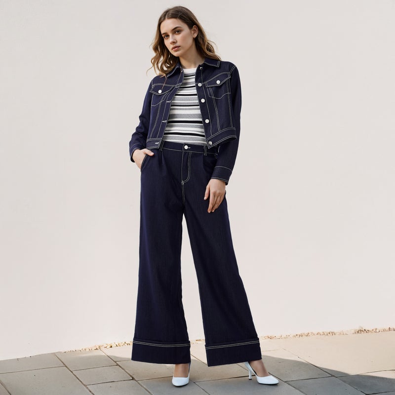 تواكستريمز تيشيرت بياقة دائرية مخطط من تو إكستريمز - Image 2