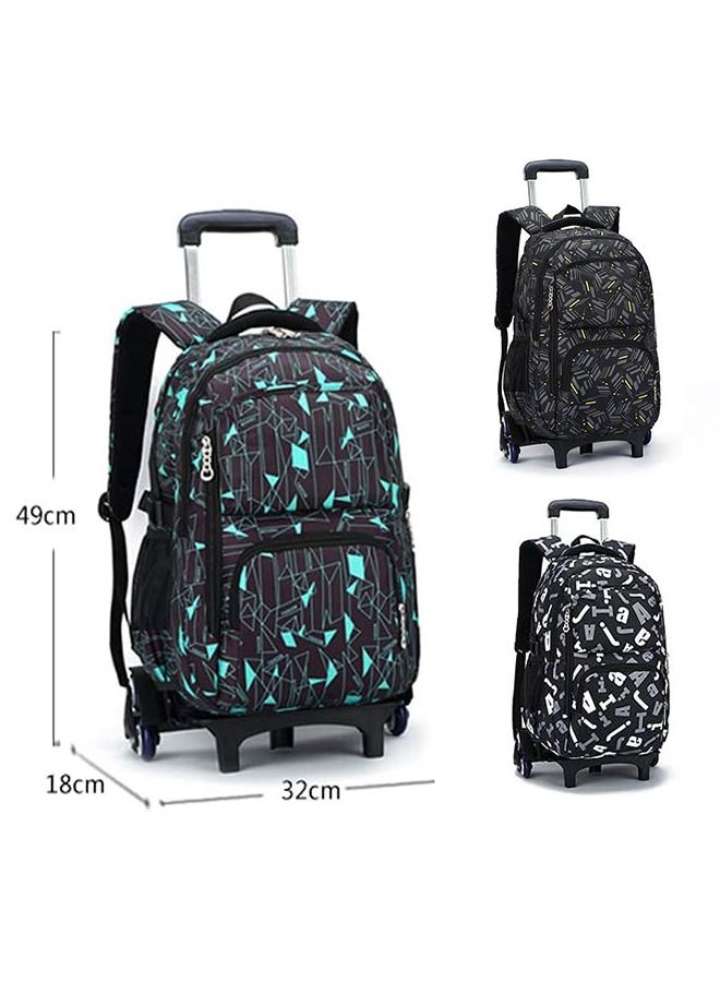 Student Backpacks,Kids Rolling Backpack Large Capacity Wheeled School Bags Students Trolley Daypack Elementary Durable Bookbag School Rolling Bag for Boys and Girls