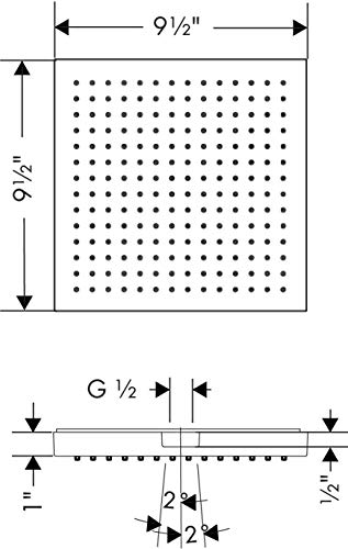 AXOR AXOR ShowerSolutions 10-inch Showerhead Dream Shower Avantgarde 1-Spray RainAir Air Infusion with Airpower with QuickClean in Chrome, 10926001 - Image 4