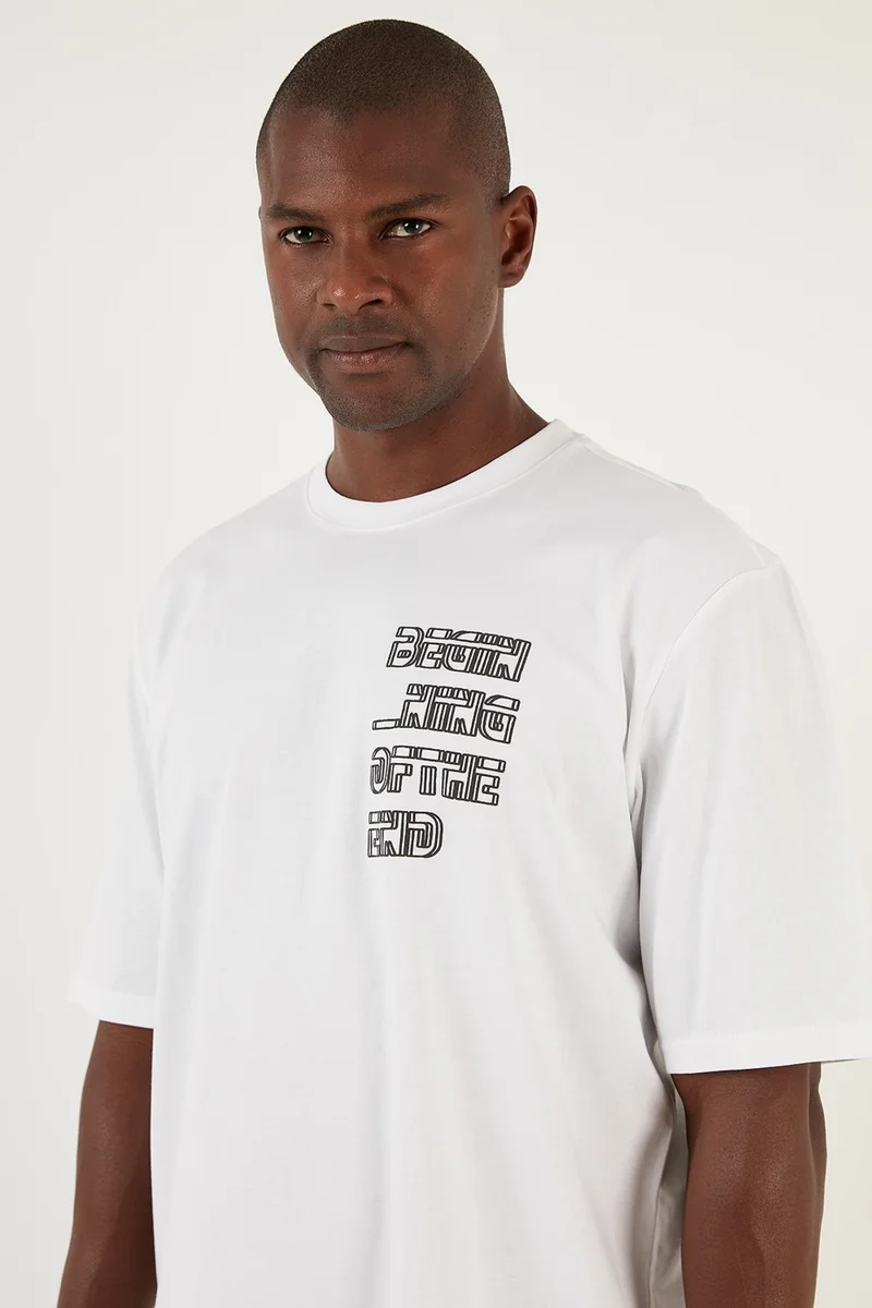 بوراتي Cotton Printed Oversize Crew Neck T Shirt Men's T Shirt 5902641