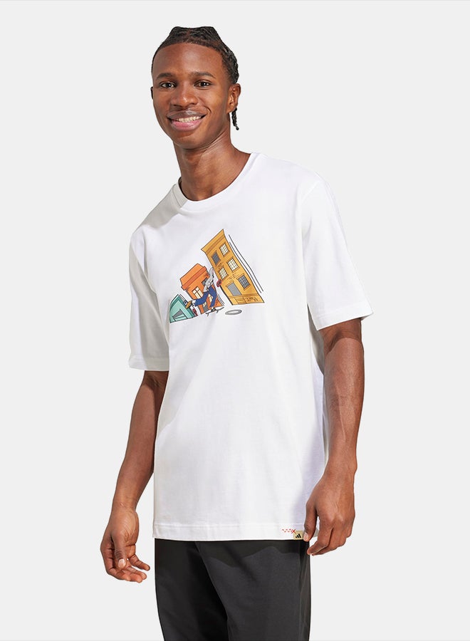 Adidas Doodle Hunt Skate Graphic T-Shirt - Image 1