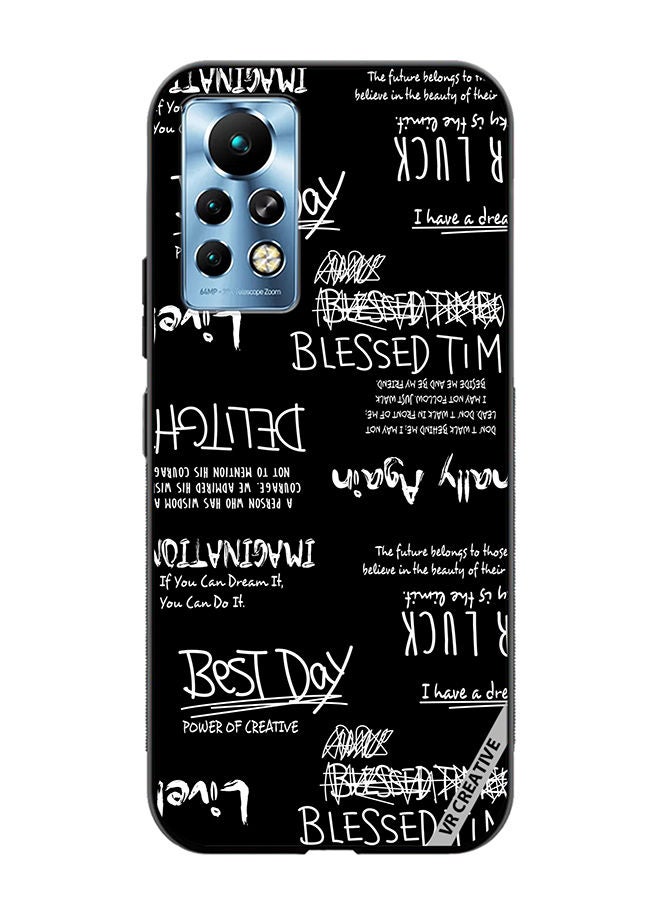 VR CREATIVE Protective Case Cover For Infinix Note 11 Pro Allography And Lettering Black Design Multicolour - Image 1
