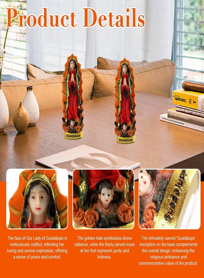 BigPig 12 Pcs Virgen De Guadalupe Statues Recuerdos De Bautizo para Niño Niña,Catholic Figurine for Baptism First Communion Quinceanera Party Favors for Guests,Centros De Mesa para Primera Comunión - Image 3
