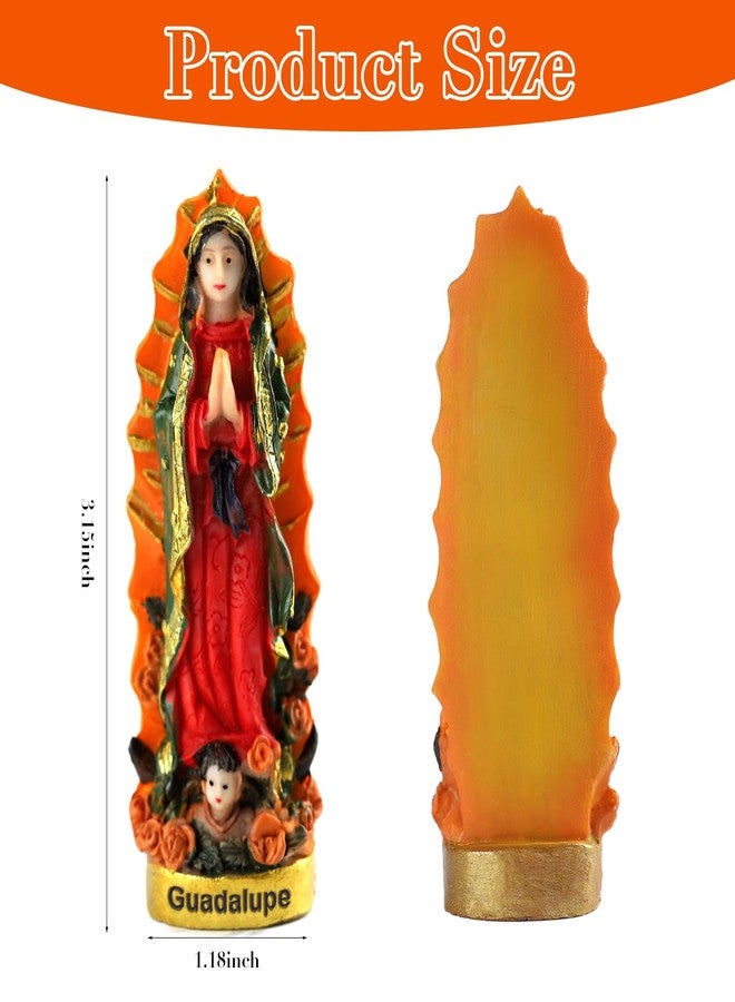 BigPig 12 Pcs Virgen De Guadalupe Statues Recuerdos De Bautizo para Niño Niña,Catholic Figurine for Baptism First Communion Quinceanera Party Favors for Guests,Centros De Mesa para Primera Comunión - Image 2