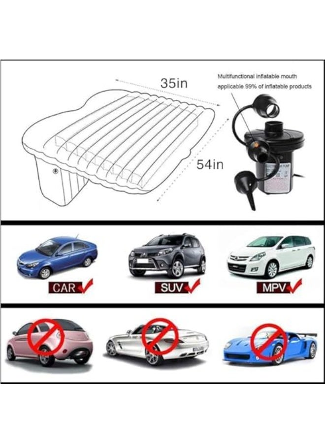 Hamzone 🛏️ Car Travel Air Mattress – Portable Inflatable SUV Air Bed with Two Air Pillows for Camping, Travel & Outdoor Use  - Image 3