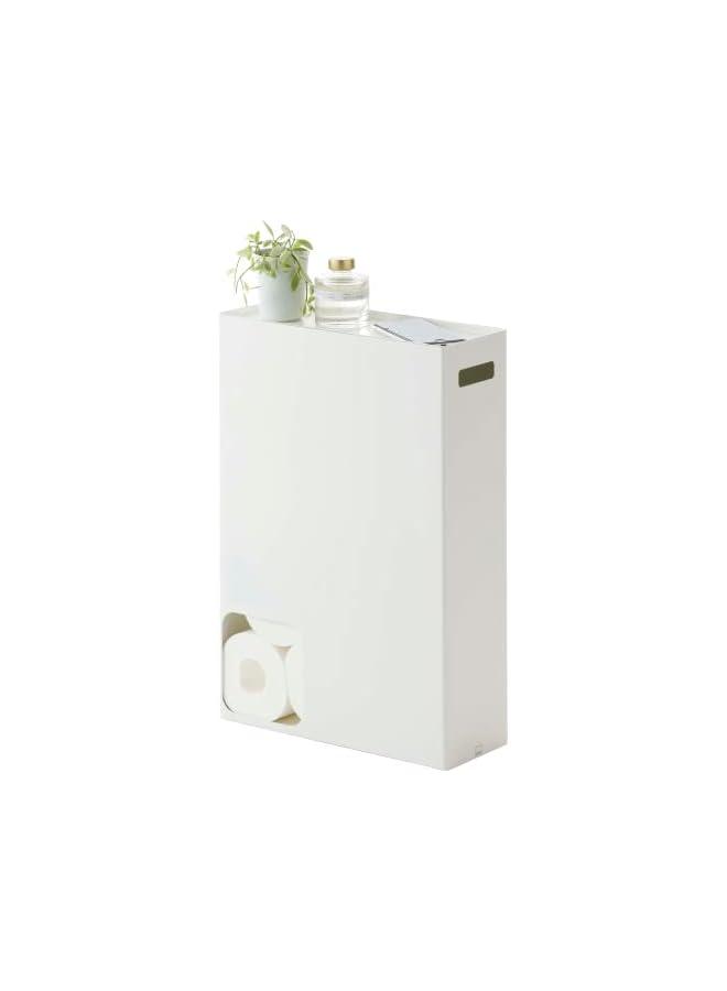 Raxoom home 2294 Toilet Paper Stocker-Bathroom Storage Organizer Dispenser, One Size, White - Image 2