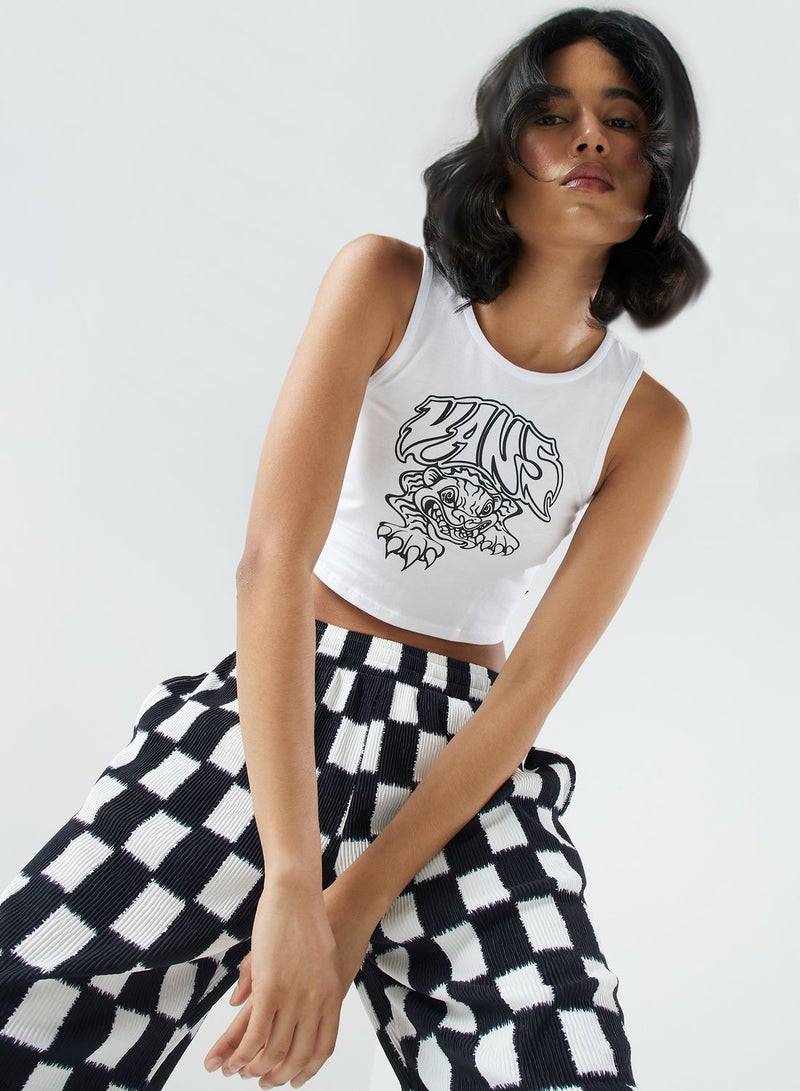 فانز تيشيرت برولر بدون أكمام بقصة ضيقة - Image 1