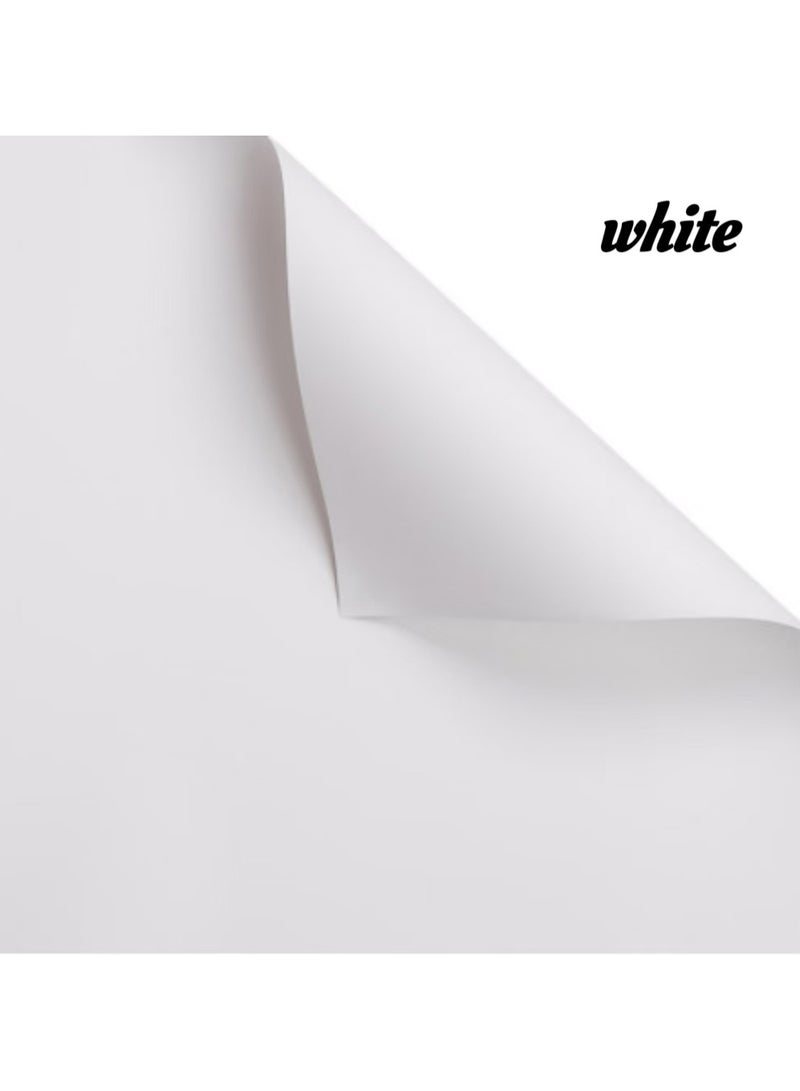 20 sheets of premium gift and bouquet wrapping paper 58x58cm (white) - Image 1