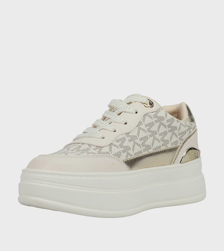 مايكل كورس HAYES Monogram Platform Sneakers