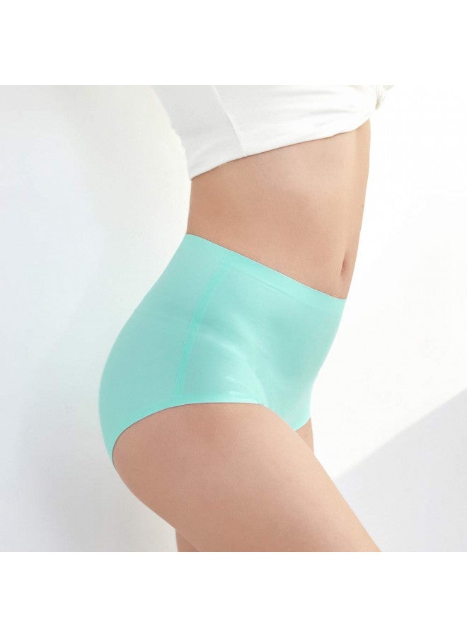 FallSweet No Show High Waist Briefs Underwear for Women Seamless Panties,Pack of 5 (Color2, L) - Image 4
