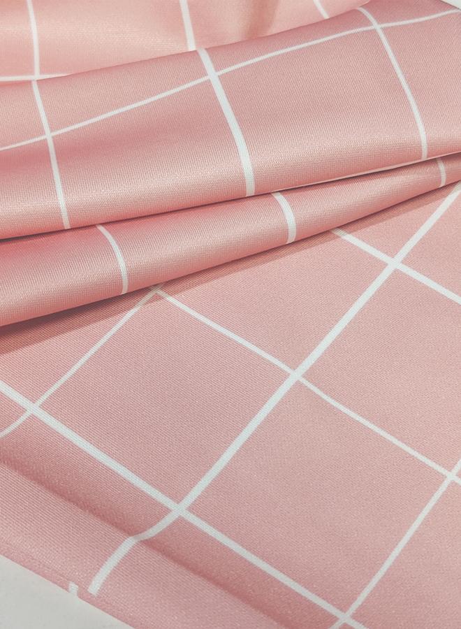 تايك تو بليزر وردي بنقشة مربعات - Image 4