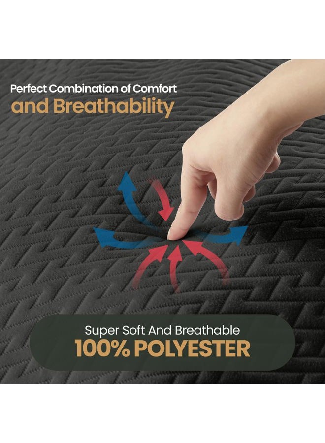 Utopia Bedding Waterproof Mattress Protector California King Size (Gray), Premium 3D Air Soft Fabric Mattress Cover, Fits 17 Inches Deep, Breathable, Fitted Style with Stretchable Pockets - Image 4