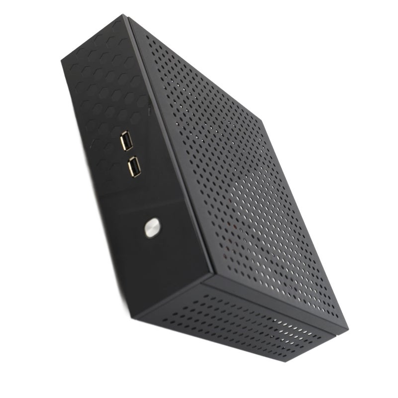 Mini ITX Case SECC Compact Desktop Computer Case with Anodized Sandblasting Good Heat Dissipation - Horizontal Mini Computer Case for Home Video Computers Self-Service Terminals" for " Mini ITX Case - Image 2