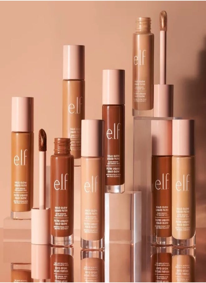 e.l.f. Halo Glow Liquid Filter Complexion Booster – Shade 2 Fair/Light, 31.5ml | Illuminating Liquid Makeup for Radiant, Soft-Focus Glow | Infused with Hyaluronic Acid | Hydrating, Vegan & Cruelty-Free