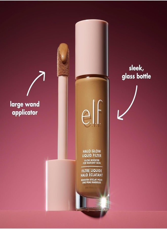 e.l.f. Halo Glow Liquid Filter Complexion Booster – Shade 2 Fair/Light, 31.5ml | Illuminating Liquid Makeup for Radiant, Soft-Focus Glow | Infused with Hyaluronic Acid | Hydrating, Vegan & Cruelty-Free