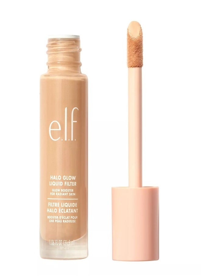 e.l.f. Halo Glow Liquid Filter Complexion Booster – Shade 2 Fair/Light, 31.5ml | Illuminating Liquid Makeup for Radiant, Soft-Focus Glow | Infused with Hyaluronic Acid | Hydrating, Vegan & Cruelty-Free
