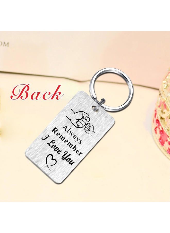 Jzxwan Brother Valentines Day Gifts, I Love You Brother Birthday Keychain from Sister, I Will Always Your Back Key Chain Gift for Men - Image 5