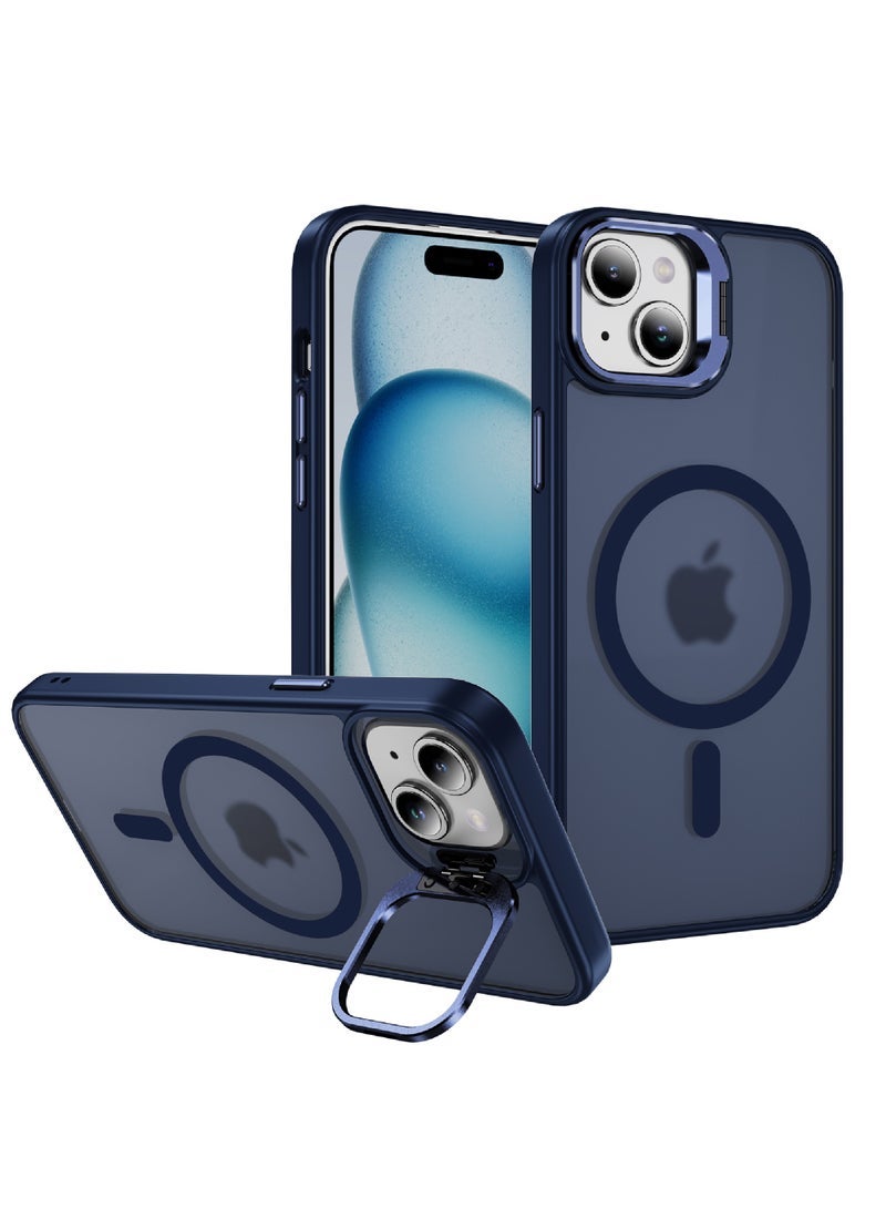 Captaintech MagSafe iPhone 15 Plus Case -Grade Protection with Built-in Stand | Scratch-Resistant Classic Series Cover - Image 1