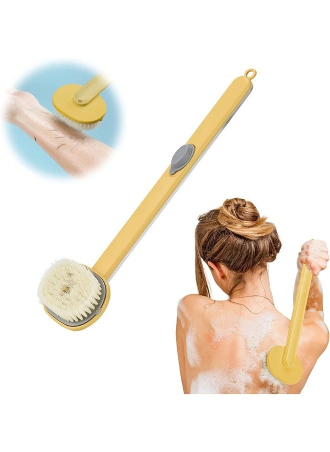FALMER Long Handle Exfoliating Bath Brush with Soap Dispenser for Women and Men  - Image 1