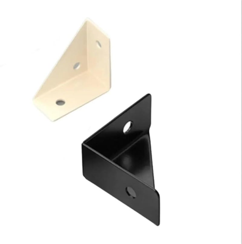Beige Angle Brackets 40 Piece Three Sided Fixed Corner Code for Furniture Assembly - Image 4