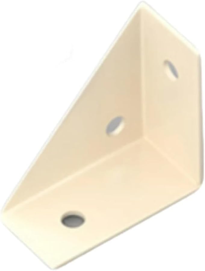 Beige Angle Brackets 40 Piece Three Sided Fixed Corner Code for Furniture Assembly - Image 2