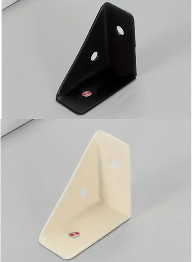 Beige Angle Brackets 40 Piece Three Sided Fixed Corner Code for Furniture Assembly - Image 3