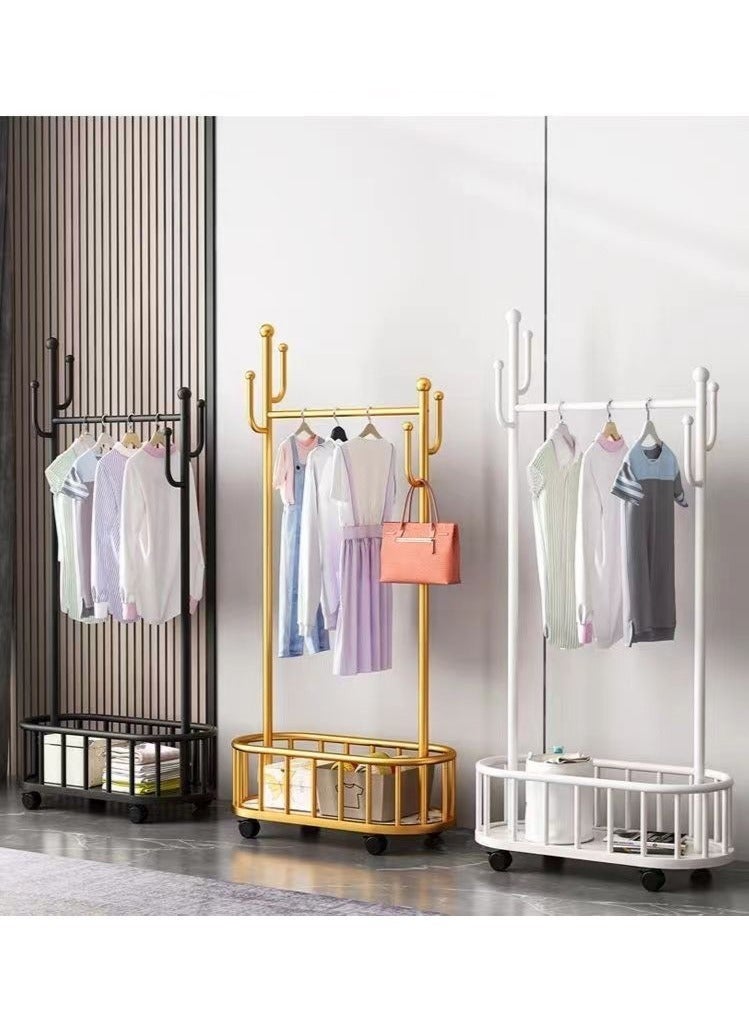 ميكسد حامل معاطف، حامل ملابس، رف تخزين كبير السعة متعدد الوظائف لتخزين الملابس والأحذية، مناسب لغرفة النوم والشرفة وأثاث المكتب - Image 2