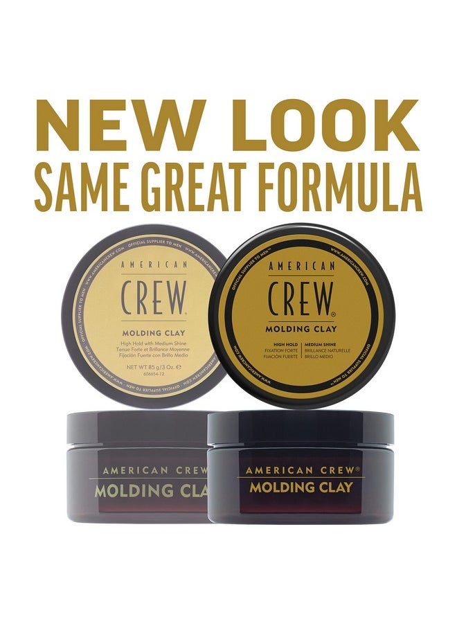 AMERICAN CREW Men'S Hair Molding Clay Like Hair Gel With Strong Hold & Medium Shine 3 Oz (Pack Of 1)  - Image 3