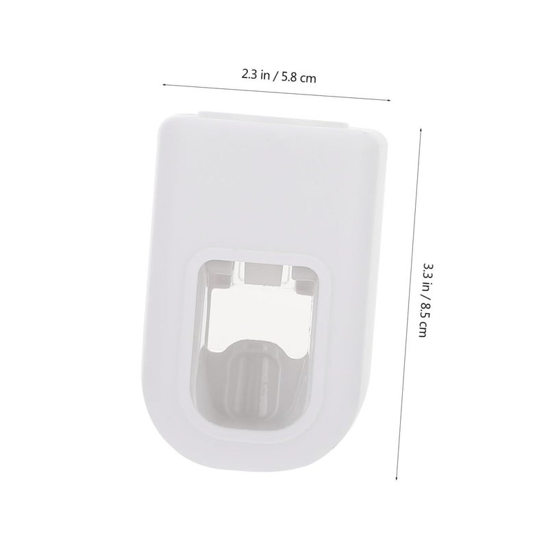 Wall Mount Toothpaste Squeezer Holder Auto Press Type 2 Pack White - Image 3