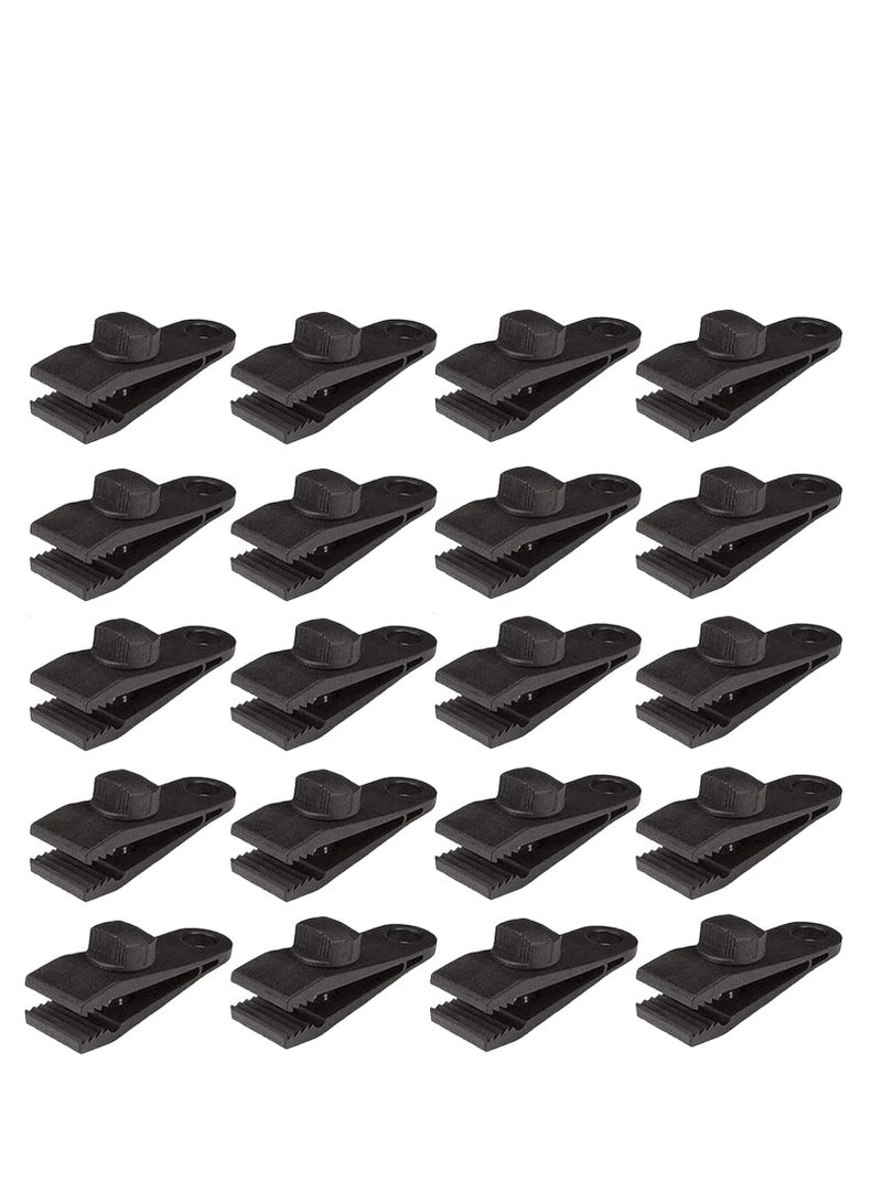 Oasisgalore 20-Pack Heavy-Duty Tarp Clips for Awnings and Camping, 60mph Wind-Resistant - Image 1