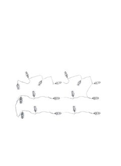Generic Decorative rope, silver lanterns illuminated in different colors, operated by electricity, Ramadan decorations  - Image 3